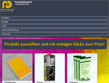 Tablet Screenshot of druckerei-resch.de